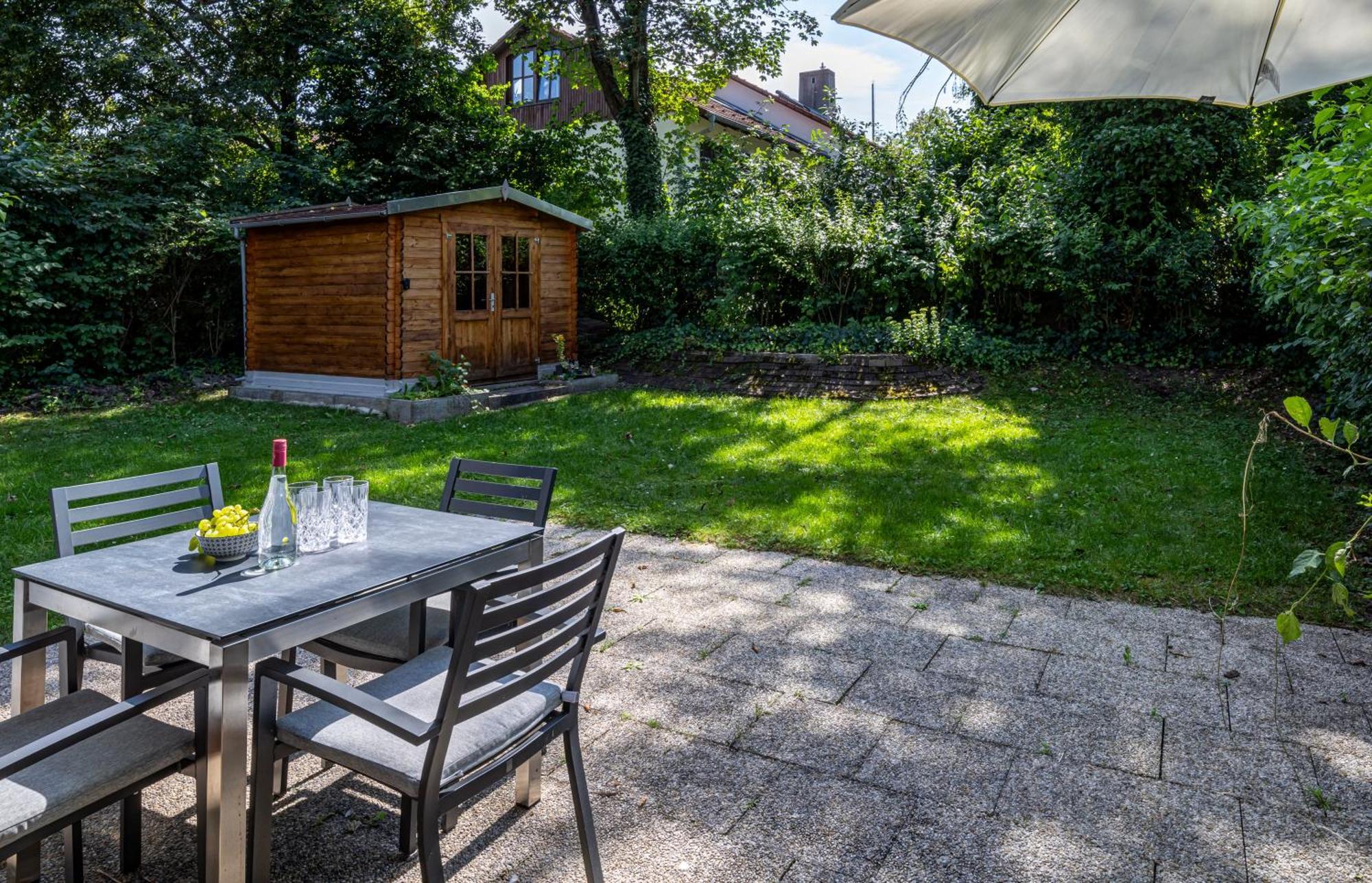 Moderne Maisonette Mit Garten Unterschleißheim Eksteriør bilde